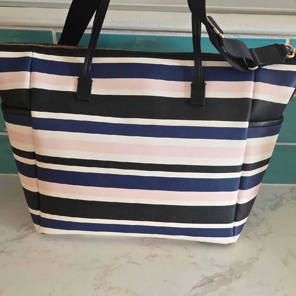 Kate Spade Elegant Striped Women's Baby Bag - Picture 5 of 12